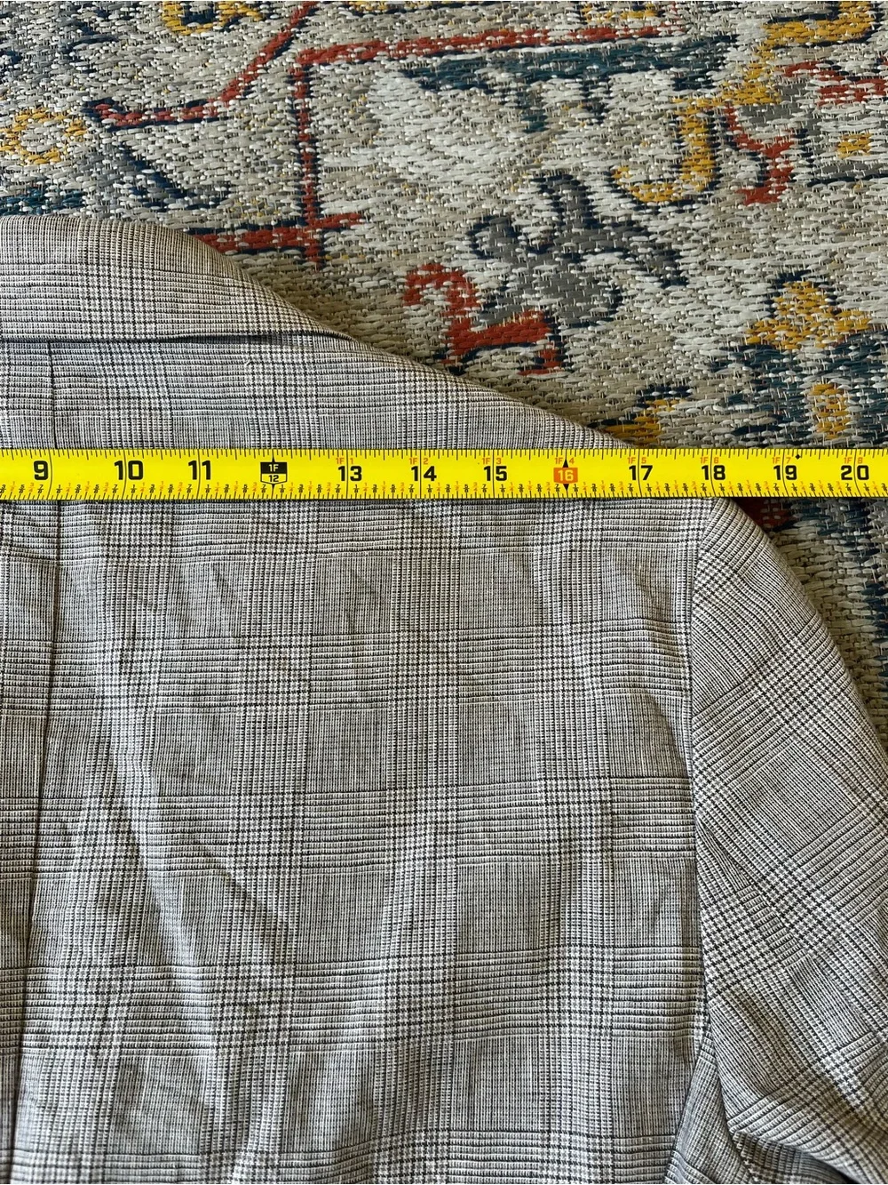 Banana Republic Linen Blend Plaid Sport Coat in Beige 38S
